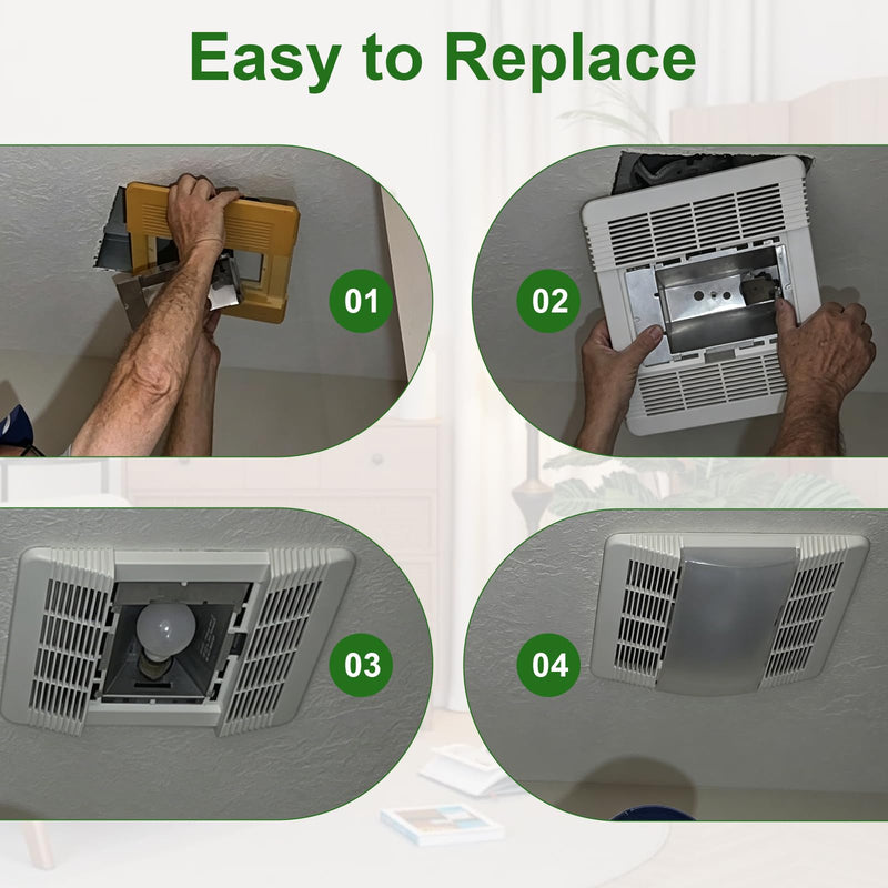 85315000 Nutone Ventilation Fan Grille with Lens Fits for Broan-Nutone 663, 663N, 663FL, 663L, 663LN, 669L, 669LN, 669FN, 763RL, 763RLN, 769RL, 769RLN, 769RF