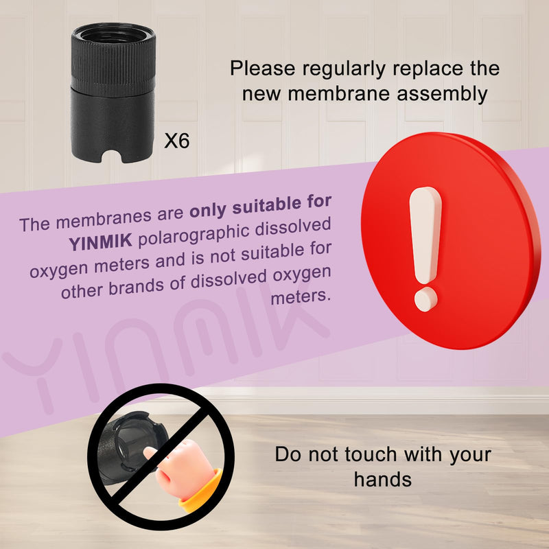 Dissolved Oxygen Test Kit Accessories 1 * 50ml Zero Oxygen Calibration Reagent 2 * 30ml Electrolyte Filling Solution and 6 pcs Membrane Groups for DO Meter Tester