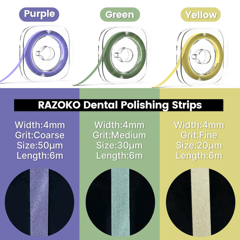 Dental Polishing Strips 3-Variant Set for Personalized Care