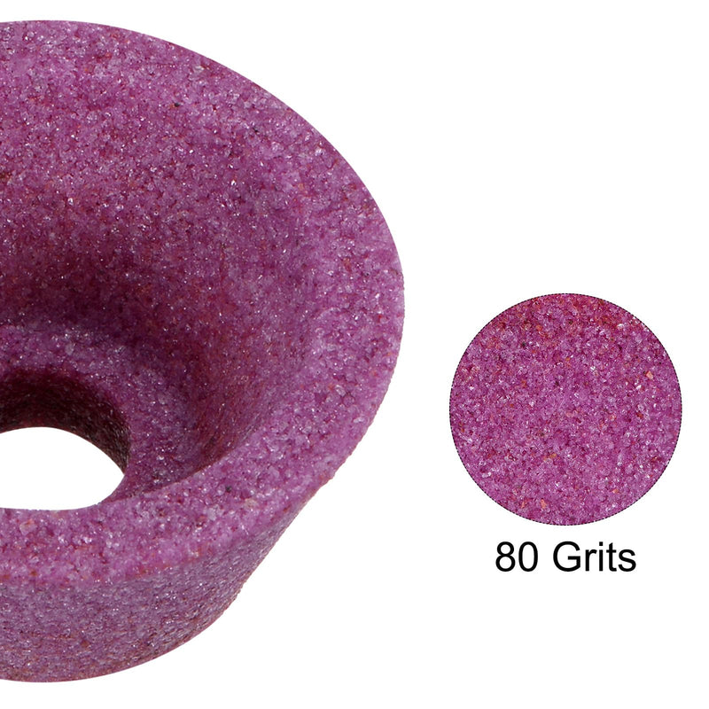 uxcell 2pcs 2-Inch Flaring Cup Grinding Wheel 80 Grits Pink Aluminum Oxide PA Surface Grinding Ceramic Tools