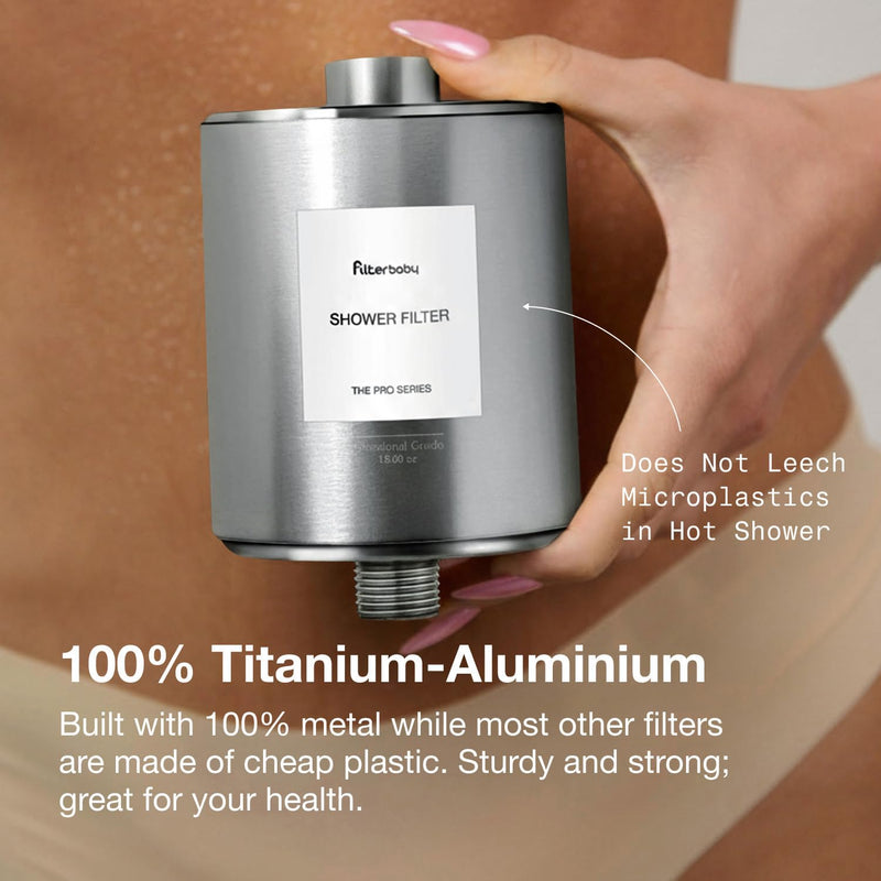 Filterbaby All-Metal Shower Filter Pro Chrome