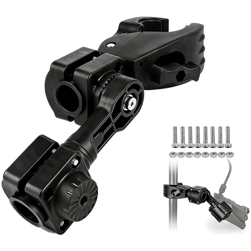 Strg Garmin LVS34 Transducer 0 Degree Pole Mount Compatible with, Zero Degree Transducer Pole Mount with Clamp for Pole & Trolling Motor, Easy Installation - Sturdy and Durable Single Arm