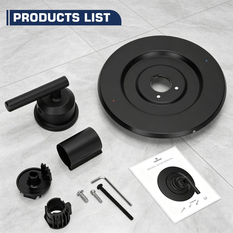 T2901BL Replacement for Moen Gibson Valve Trim Kit Matte Black Handle