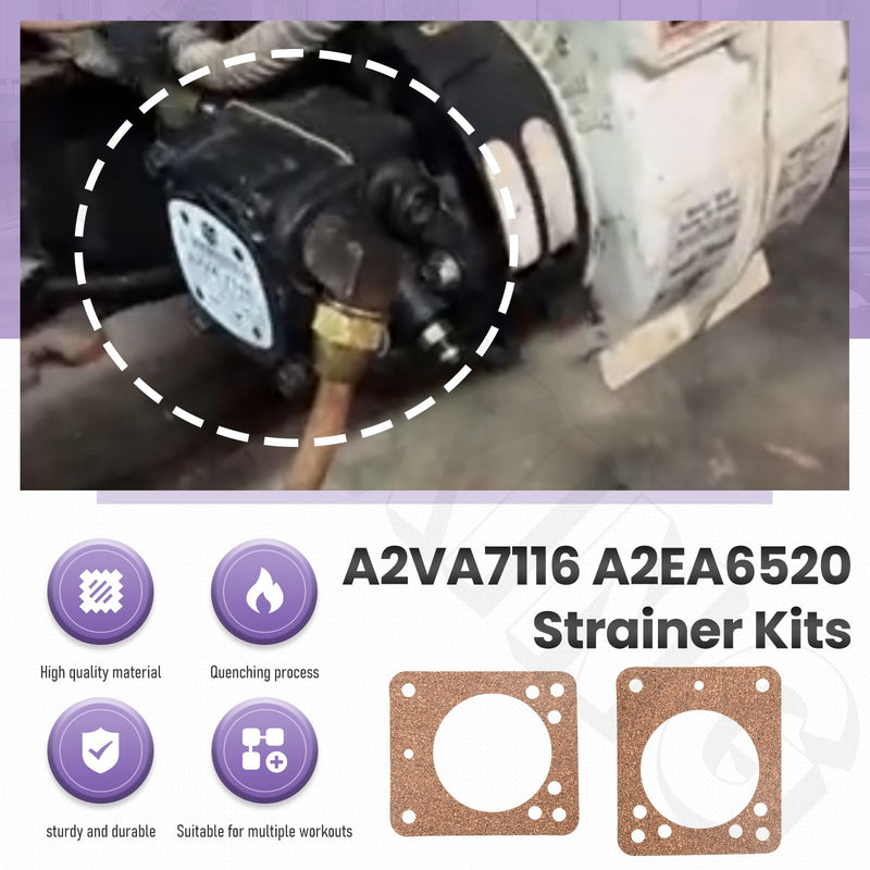 A2VA7116 A2EA6520 Strainer Kits Compaible with Suntec -Beckett Oil Burner, Includes Gaskets A2VA7116 A2EA6520 for SSC 109 3715101 RS939 A2VA-7116 A2EA-6520 A1VA-7112