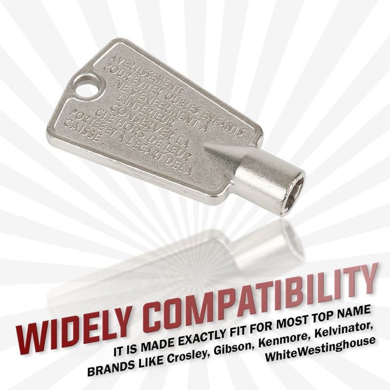 216702900 Metal Freezer Door Keys by Seentech - Compatible With Frigidaire, Kenmore, GE Freezers - Repalces: AP4301346, AP4071414, PS2061565, AP2113733, 06599905, 08037402, 12849, PS1991481 (Pack 2) - NewNest Australia