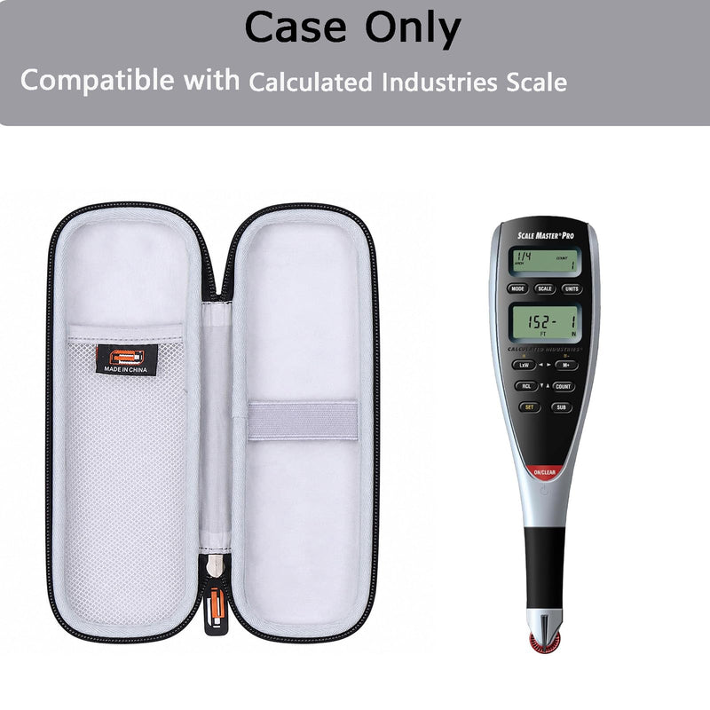 Hard EVA Carry Case Compatible with Calculated Industries Scale Master Pro 7.3-Inch Digital Plan Measure (6025), Portable Shockproof Storage Box (Case Only)