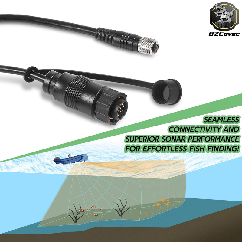 1852076 MKR-US2-16 Universal Sonar 2 Adapter Cable for Lowrance Elite Ti2 & HDS to Trolling Motor, 9-pin, Black