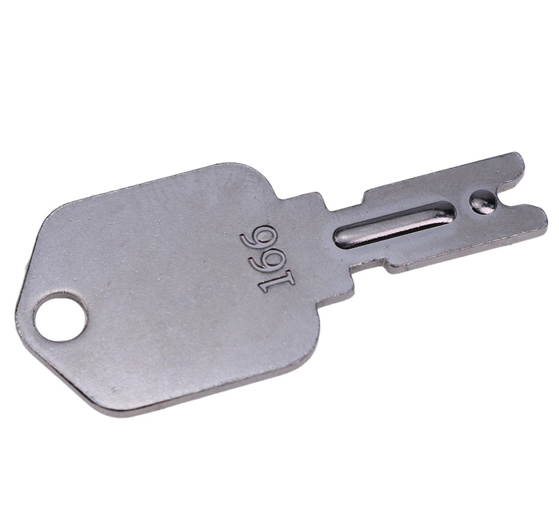 JEENDA 10X 166 Forklift Keys Ignition Keys for Clark Yale Hyster Komatsu Gradall Gehl Crown & More 1