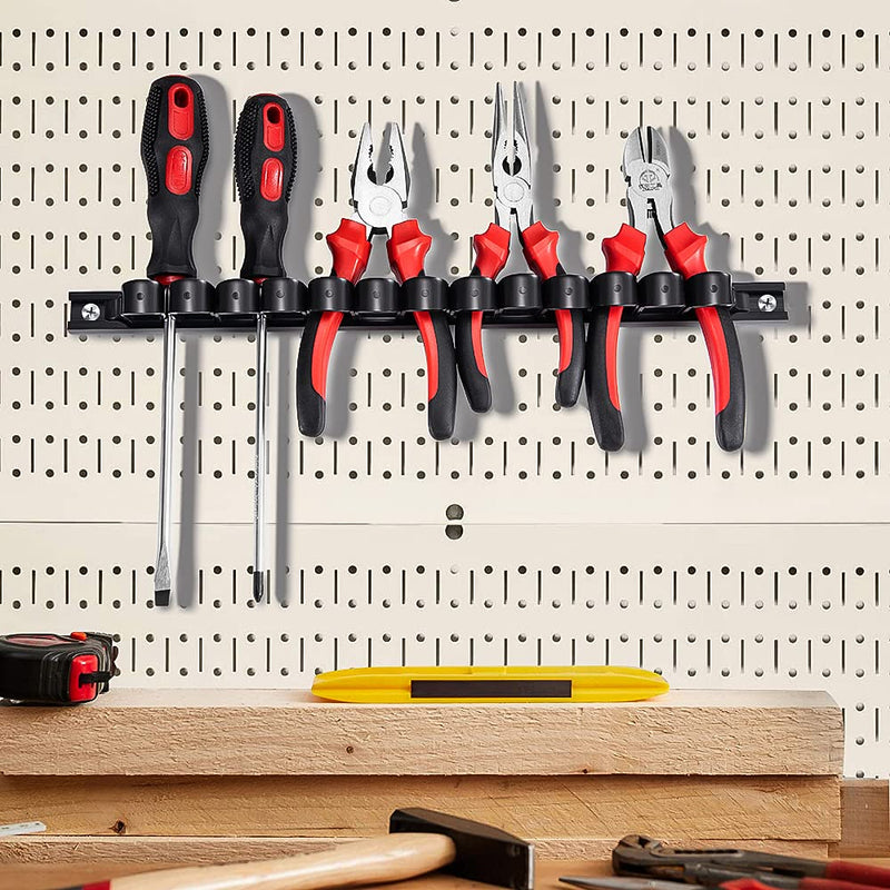 3-H Screwdriver Organizer,Tool Holder,Tool Organizer Wall Mount for Wrench Plier Screwdriver Organization 2black1red1green1blue1orange