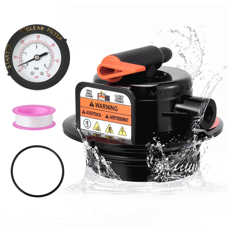 DEX2420MAR2 Manual Air Relief Assembly, 2420MAR2 Air Relief Valve Compatible with Hayward DE and Cartridge Pool Filter - Works with Pro Grid, Swim Clear and Swimclear Cartridge Filters