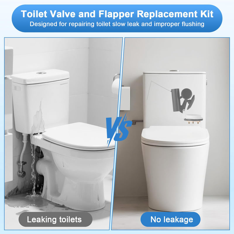 047107-0070A Toilet Flush Valve Assembly, Compatible with American Standard 3161-Series Toilet Flush Valve Flapper Replacement Kit, Fits for One Piece Toilets