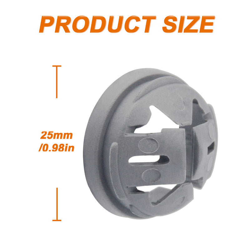 ISPINNER 20pcs 3/8 Inch Trade Size Non-Metallic Button Push-in Cable Connectors, Fits for 1/2 Inch Knockouts 20