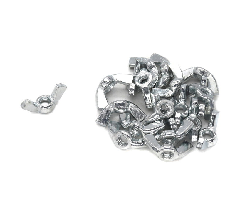 binifiMux Wing Nuts, 8-32 Wing Nuts, Fasteners Parts Butterfly Nut, Hurrican Shutter Panel Hand Twist Tighten Ear Wingnuts, Pack of 60 8#-32 Silver