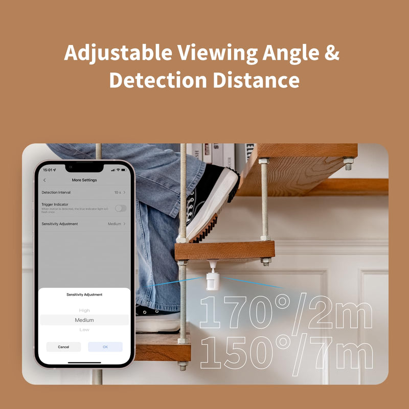 Aqara Zigbee Motion Sensor P1, Smart Motion Detector, Requires AQARA HUB, 5-Year Battery Life, Configurable Detection Timeout, for Alert System and Automations, Compatible with HomeKit, Alexa, IFTTT