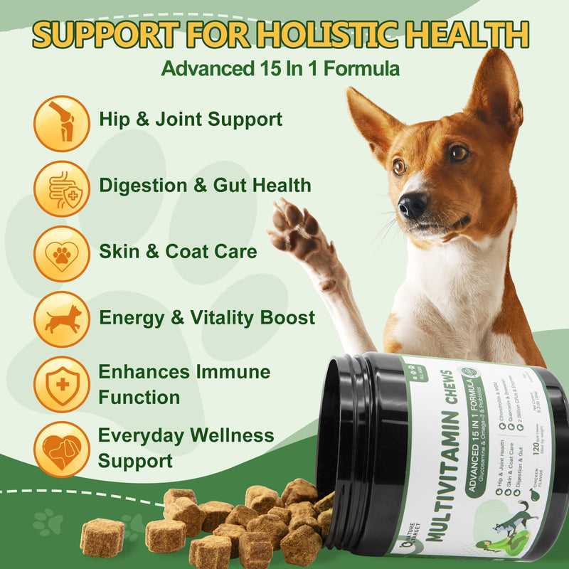 Multivitamin for Dogs Soft Chews & Pumpkin Powder for Dogs