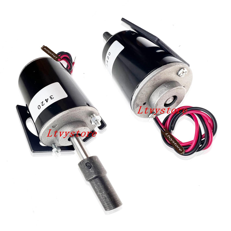 12V Permanent Magnet DC Motor, 30W 3500RPM High Speed CW/CCW Electric Gear Motor for DIY Generator, Micro Speed Reduction Geared Motor 12V 3500RPM