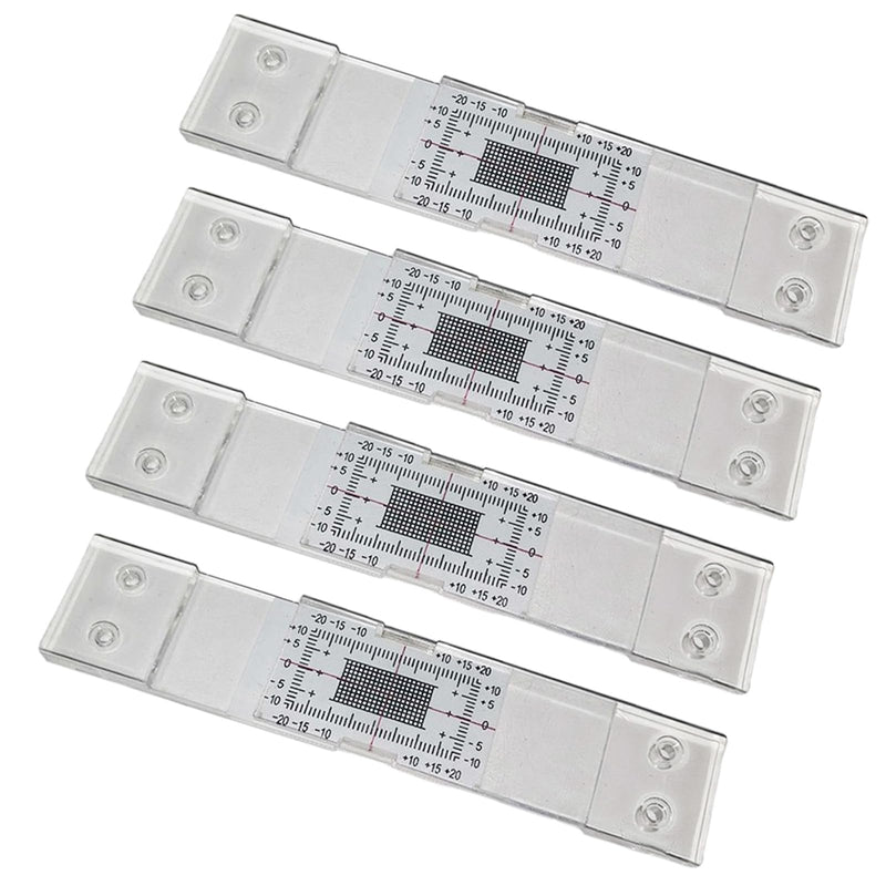 Yuly Heavy-Duty Building Crack Monitor For Concrete Masonry And Stucco Crack Gauge Monitor Crack Measuring Crack Width Gauge, 4 Pack