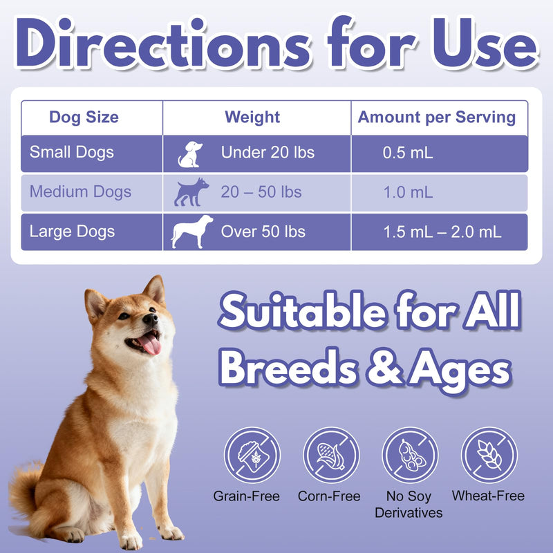 Adrenal Balance for Dogs with Cushing’s | Supports Healthy Adrenal Function & Balanced Cortisol Levels | Helps with Excessive Panting, Thirst & Urination | 2 fl oz