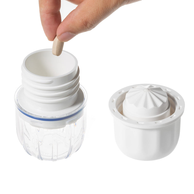Pill Crusher and Pill Splitter Combo Package - MAXGRIND Lite Pill Grinder – Medication Crusher and Fine Powder Grinder - MAXSPLIT Pill Splitter - Pill Cutter for Small and Large Pills (Blue)