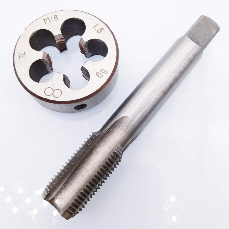HSS M18 x 1.5mm Tap and M18 x 1.5mm Die Metric Thread Left Hand