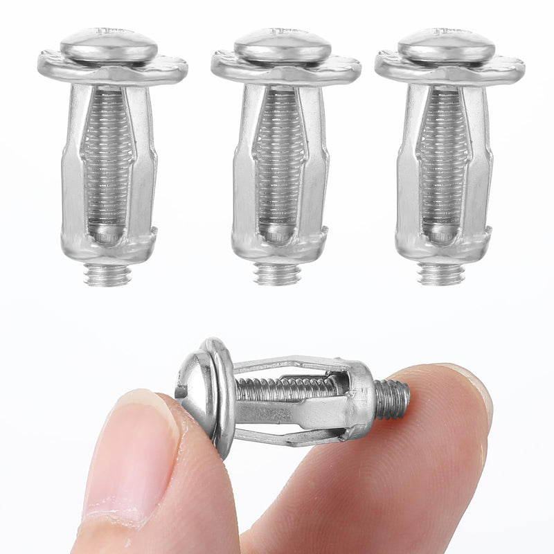 20 Pcs M4 Hollow Door Anchors and Screws, Hollow Metal Cavity Fixing Hollow Wall Anchors for Aluminium cladding Sheet Steel Pipe, Iron Sheet, Hollow Plastic Sheet Thin Walls(M4)