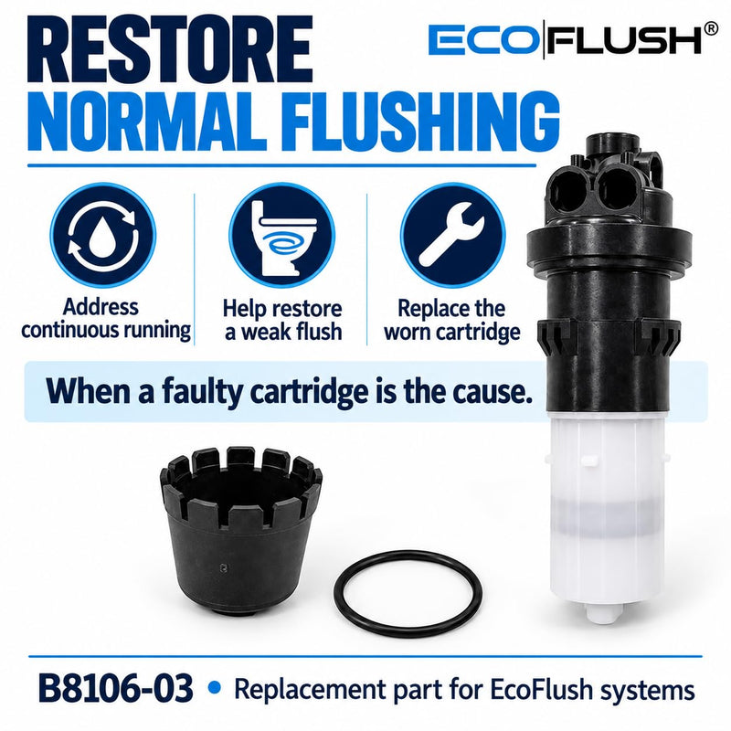 B8106-03 Flush Valve Cartridge - Replacement Only 3/8 Inch