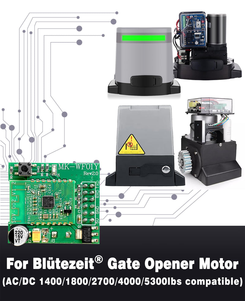 WiFi Module Wireless Smart Switch for Blütezeit ME-GO Sliding Gate Opener App Control ME-GO WiFi