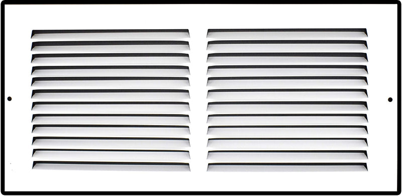 Fits 14x6 Duct Opening | Steel Return Air Grille by Handua | Vent Cover Grill for Sidewall and Ceiling | White | HVAC Cold Air Intake Grille | Outer Dimensions: 15.75"W X 7.75"H 1 14"W x 6"H [Duct Opening]