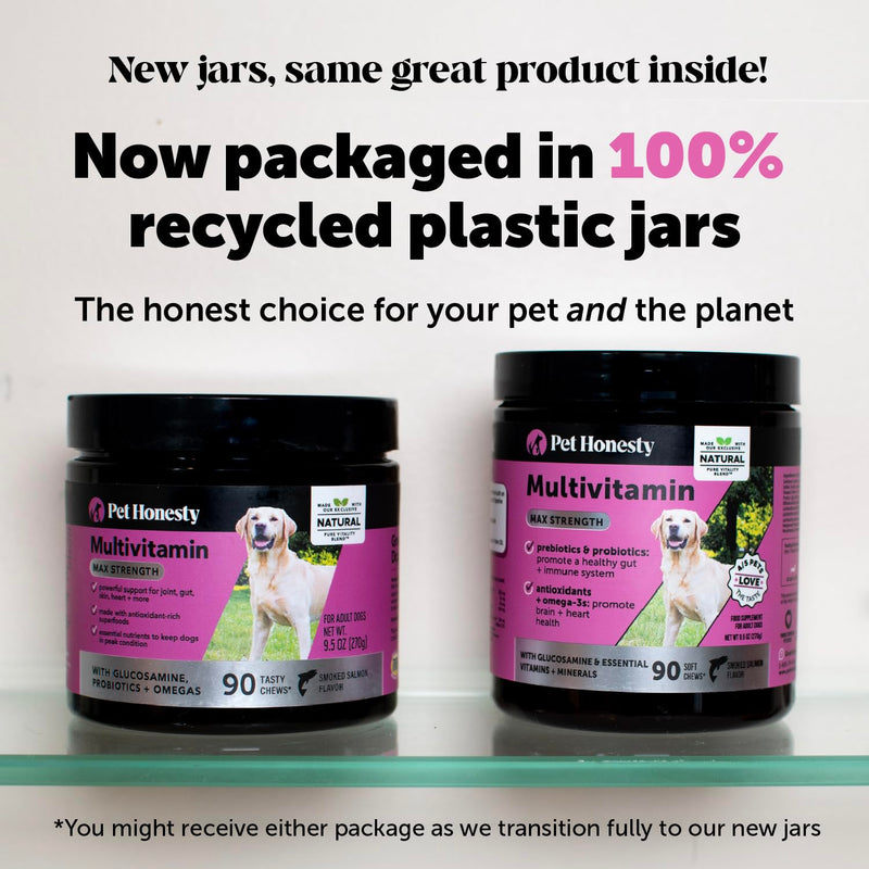 Dog Multivitamin Max Strength + Dental Powder Virtual Bundle for Teeth Cleaning & Plaque Removal, 15 in 1 Health Supplement for Skin, Coat, and Immune Support