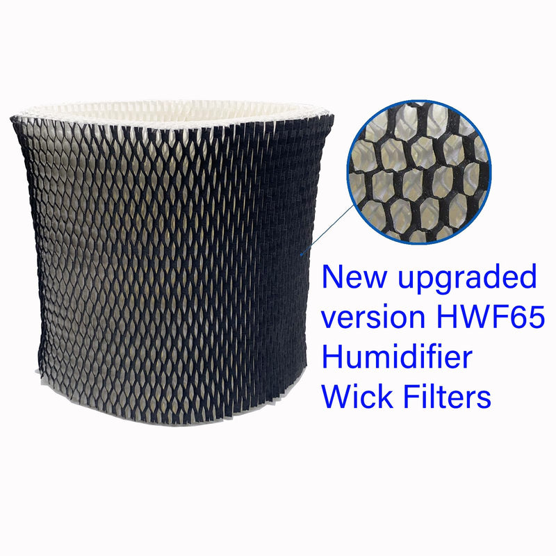 4 Pack HWF65 Humidifier Wick Filters Replacement HWF65 Compatible with Holmes HWF65, HWF65PDQ-U, # HWF65CS Filter C (Black Upgrade)