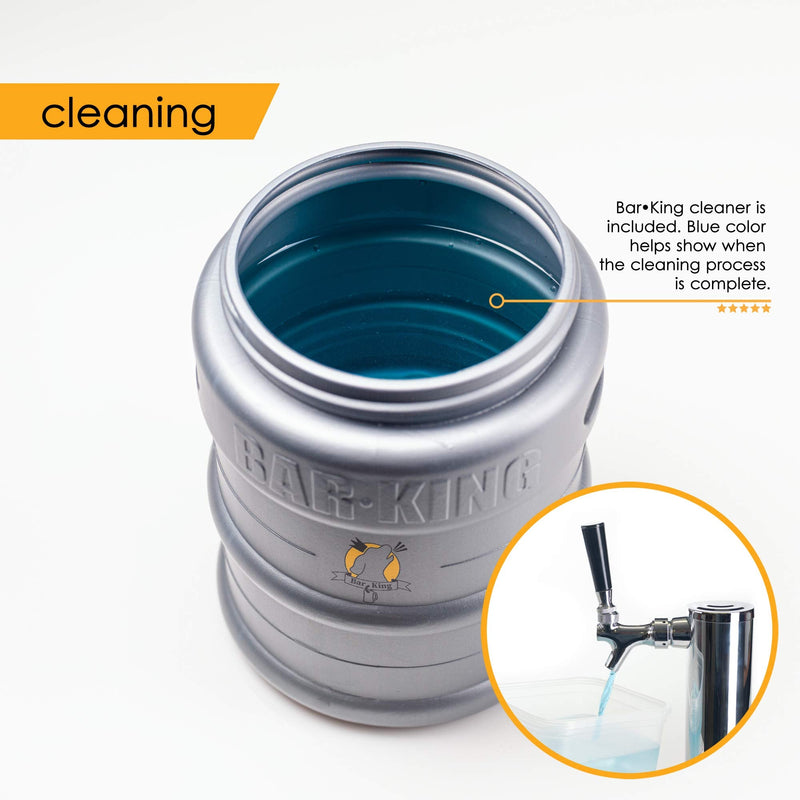 Quick-Connect Kegerator Beer Line Cleaning kit. Finally, Cleaning Your Lines is Simple! (Includes Cleaning Powder) - for Standard Kegs Standard w/4 Packs