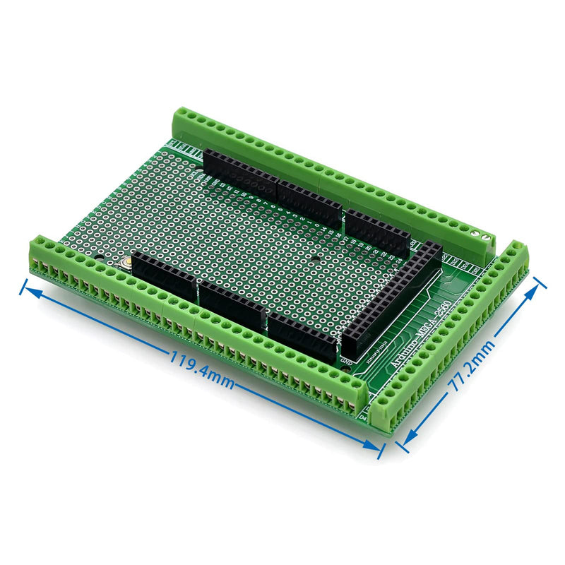 Mega 2560 R3 Prototype Screw Terminal Block Shield Board Pre-soldered Kit, Breakout Module for Arduino UNO