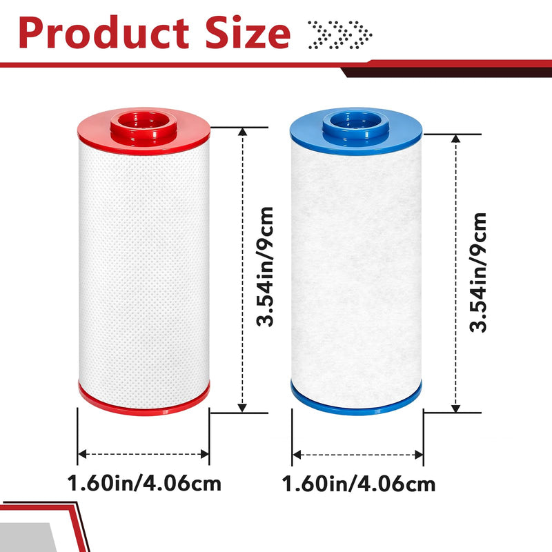 8 Pcs Shower Filter Compatible with Weddell Duo, Red and Blue | Absorb Impurities, Premium Materials, Sturdy And Durable