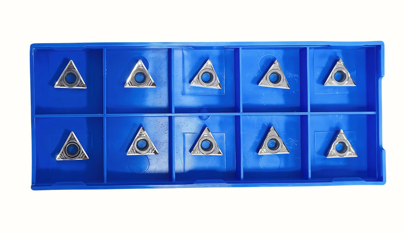 Carbide Inserts for Aluminum TCGT32.51 / TCGT16T304 for Turning Cutting Tools, "LH" fit to Finishing Aluminum Metal Cutting 10PCS