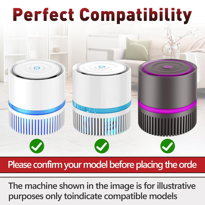 6 Pcs EPI810 Replacement Filter Compatible with MOOKA EPI810 Air Purifier
