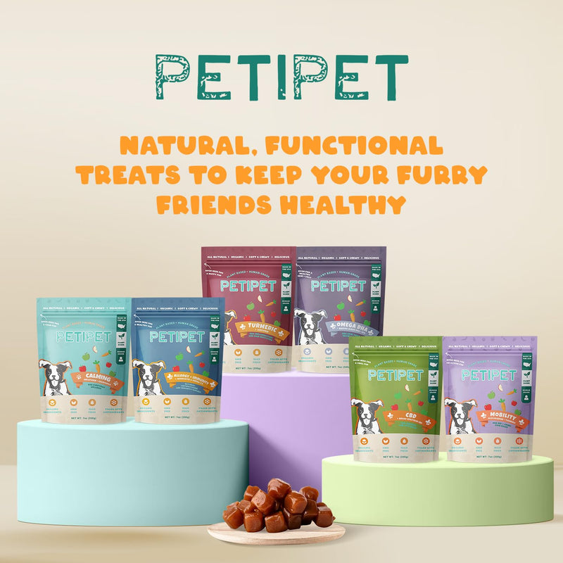 Hip and Joint Supplement for Dogs - Glucosamine and Tumeric Treats - Anti-Inflammatory Chews for Joint Health Support, Arthritis, Pain Relief - For Large and Small Breeds, Senior Dogs, Puppies 200 grams - PawsPlanet Australia