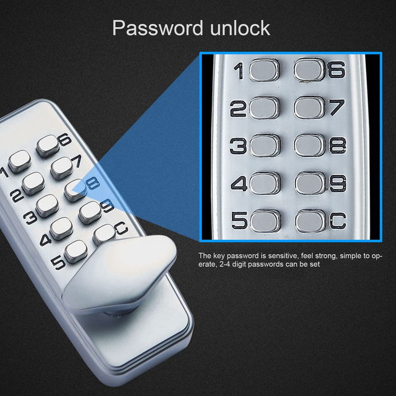 Mechanical Password Lock - Keyless Entry Digital Pass Code Security Lock for Office & Home