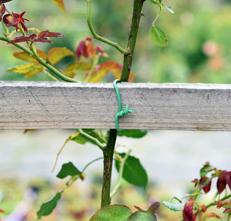 Green Soft Twist Tie Plant Tie Flexible TPR Garden Supply, for Tomatoes Roses Vines Organizing(16.4 feet/ 5 Meters)…, 16 feet 16.4 feet/ 5 Meters