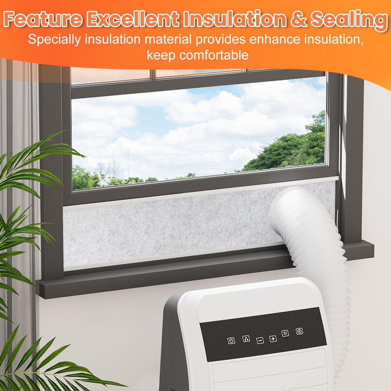 GCGOODS Insulated Foam Panels for Portable Air Conditioner Window Vent Kit, Insulation Side Panels for Portable AC Window Seal Kit, Insulated Heat & Noise, Fits up to 50 Inch, 3 Pack
