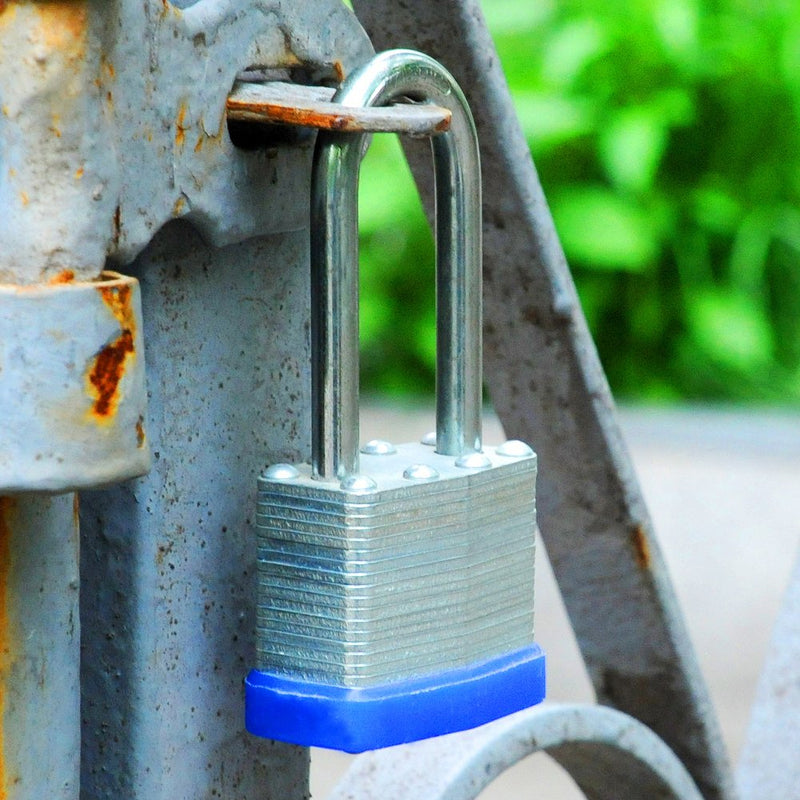 SEPOX® Twins Keyed-Alike Padlock, Reinforced Laminated Steel Body 1-9/16" 40MM, Robust Hardened-Steel Long-Shackle, Pack of 2-Pcs Lock, 4-Pcs Same Keys, Ideal for Locker-Lock & Tool-Box 1-9/16 Inch