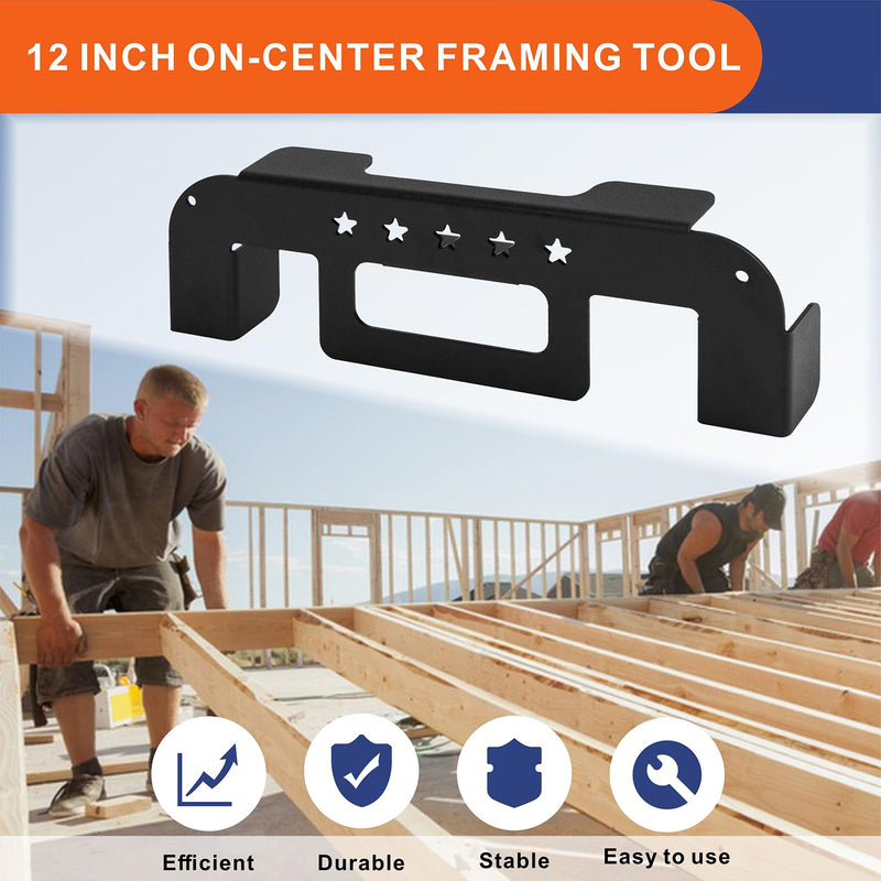Framing Tools, 12 Inch Stud Layout Tool, Stud Framing Tool, 100% Stud Framing Spacing Tool, Precision Stud Layout Tool for home DIY projects, Frame Wall Precision Measurement Jig Tool 12Inch