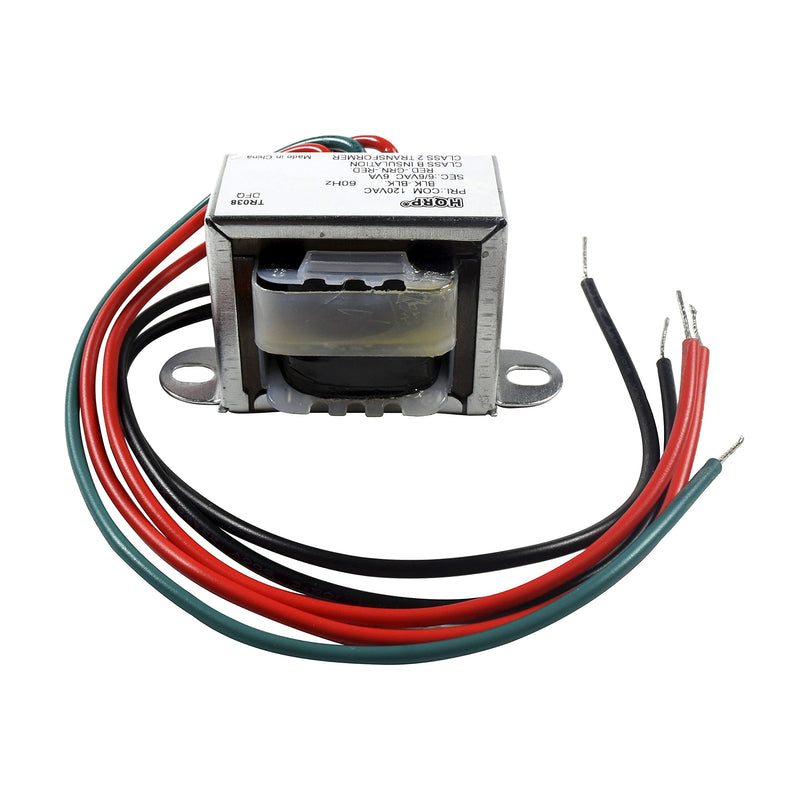 HQRP 120V-AC to 12V-AC Transformer Center Tapped CT 6V-0-6V 0.5A 120v-to-6v-0v-6v Replacement fits Emergency Light, CCRadio
