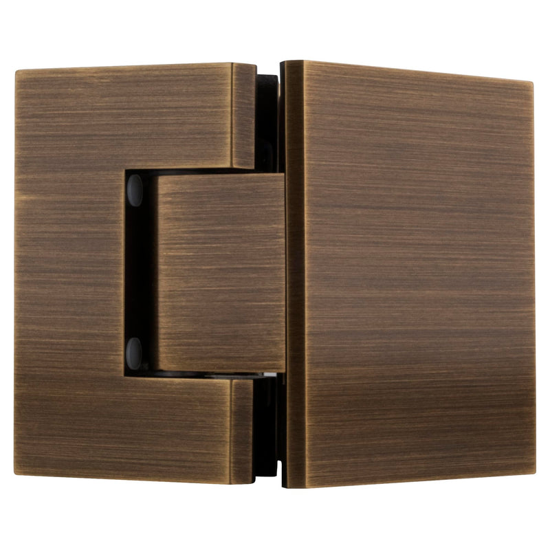 CRL Geneva 045 Series Antique Brass 135176; Glass-to-Glass Hinges