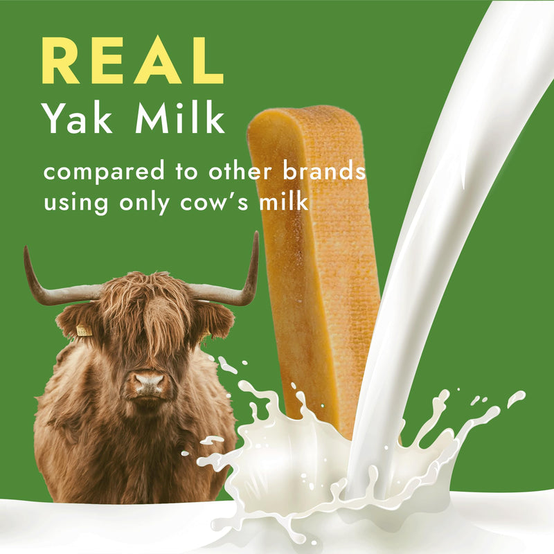 William Hunter Yak Cheese Himalayan Dog Chews - Long Lasting 100% Natural High Protein Dental Dog Chews for Aggressive Chewers (5 Pack Small) 5 Pack Small