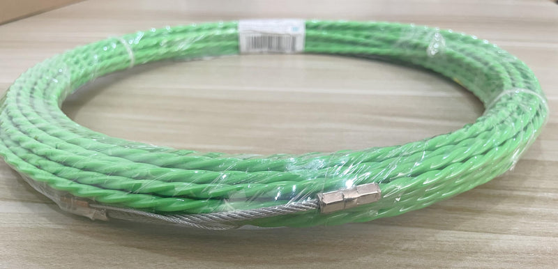Fish Tape 49FT Wire Fishing Tools Cable Pulling Wire 4.5mm Diameter, Ideal for Cable Runs 15m