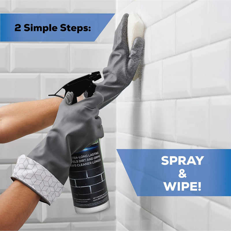 AQUA-X 16 Oz. Grout Sealer, Clear Grout and Tile Sealer, Natural Finish, Professional Grade, Indoor & Outdoor, Fast Dry and Long Lasting Protection 16 Ounce (Pack of 1)