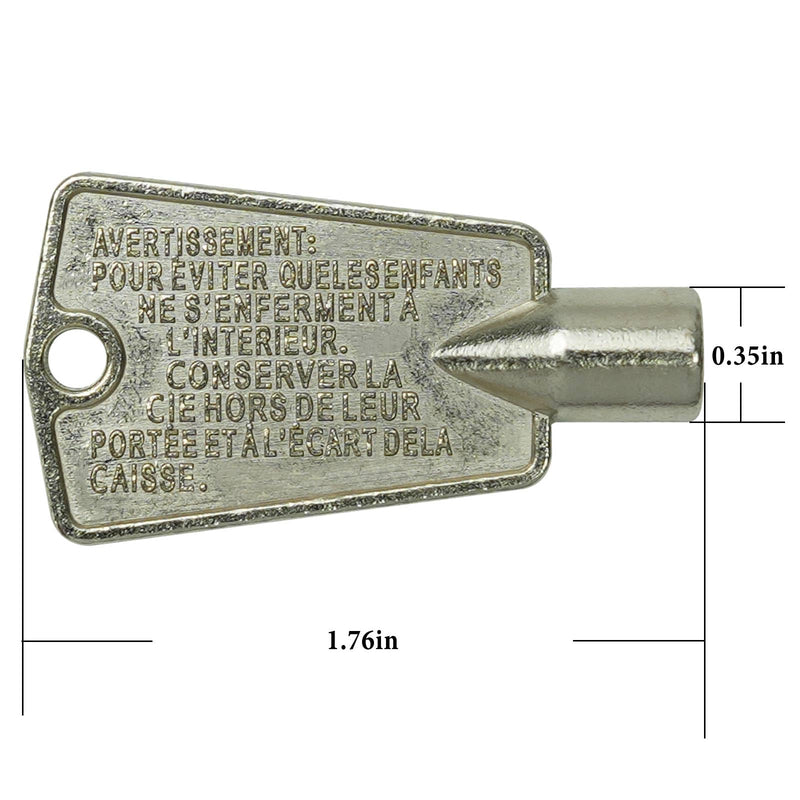 216702900 Freezer Door Keys Metal Compatible with Frigidaire & Kenmore AP4301346 PS1991481 297147700 (Pack of 2)
