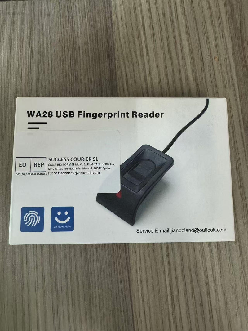 JIANBOLAND USB Fingerprint Reader Fingerprint for Windows10/11, Windows Hello Automatic Driver Installation with 5ft Extension Cable-Windows Password Free Operation