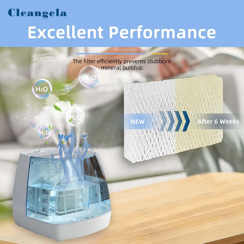 6 Pack WF813 Humidifier Filter Compatible with Equate Eqwf813 Eq-2119-Ul, Relion RCM-832 RCM-832N, ProCare PCCM-832N Cool Mist Humidifier Replacement Wick for Indoor Climate and Air Purification WF813-6 PCS