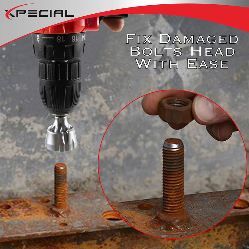 Deburring External Chamfer Tool, with Tungsten Carbide Blade, Deburring Chamfering Drill Bit, Remove Burr Tools Quick Release Hex Shank. Improved Durability and Sharpness. Fits 1/8" to 3/4". Fits 1/8" to 3/4"